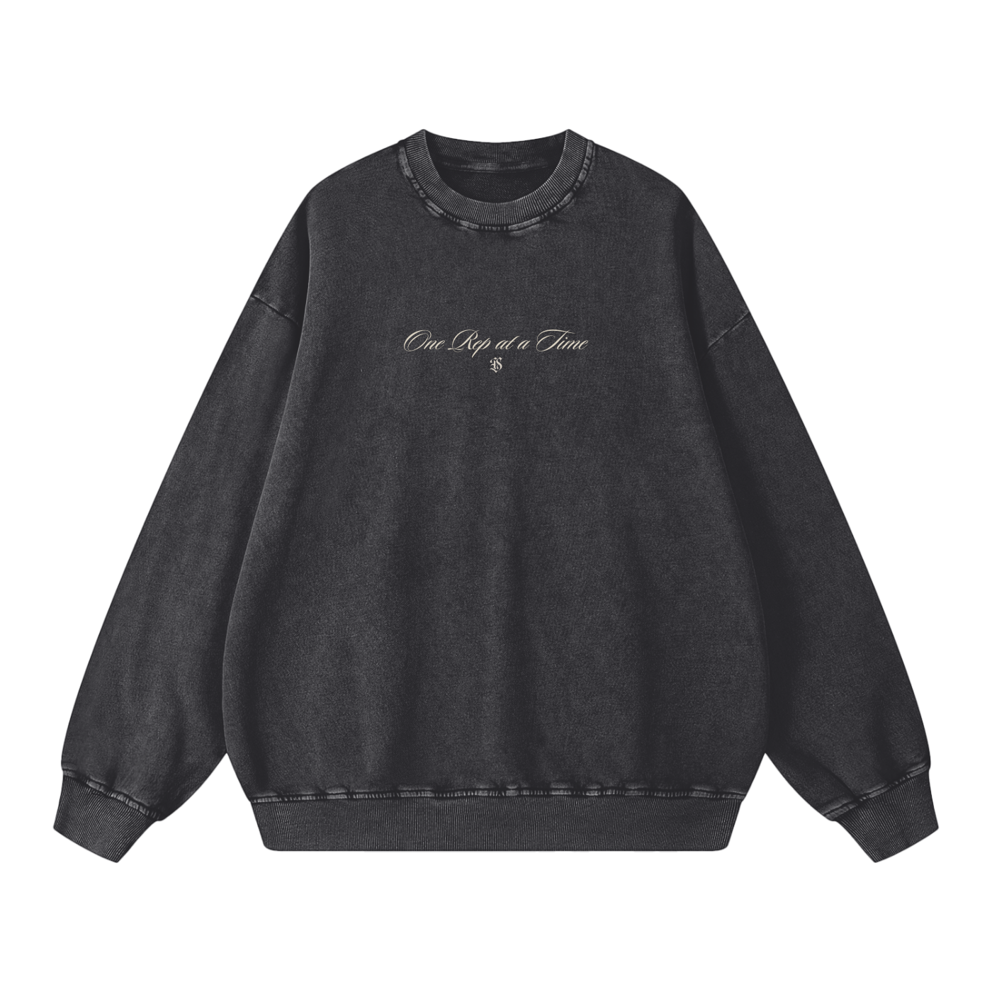 Iron Washed One rep at a time Crewneck