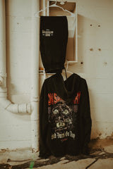 Oversized Vintage Washed Zip Hoodie Sad Voices Phase V