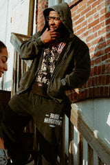 Oversized Vintage Washed Zip Hoodie Weights On My Mind Phase V