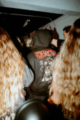 Oversized Vintage Washed Zip Hoodie Sad Voices Phase V