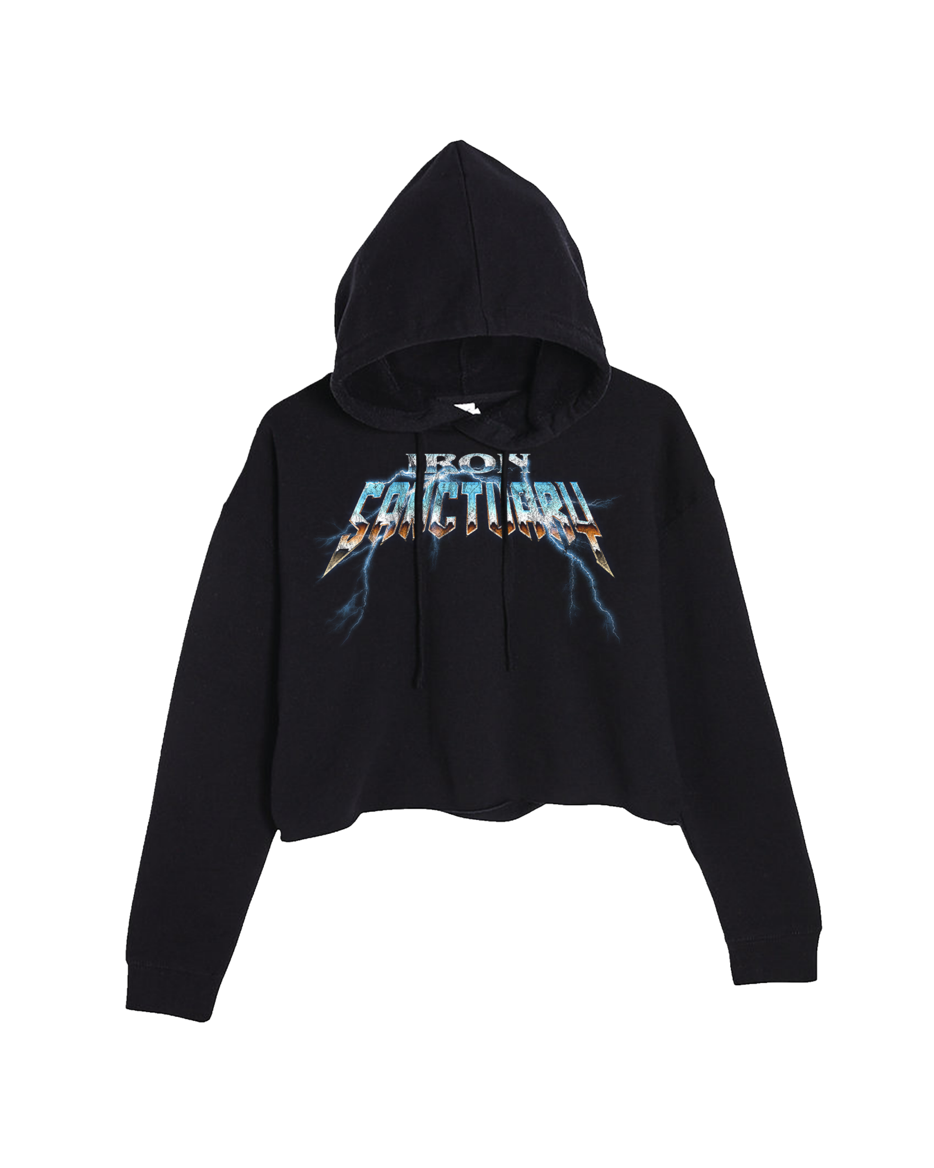 Lightning Crop Hoodie
