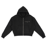 The reps matter more Fleece Zip-Up Boxy Hoodie
