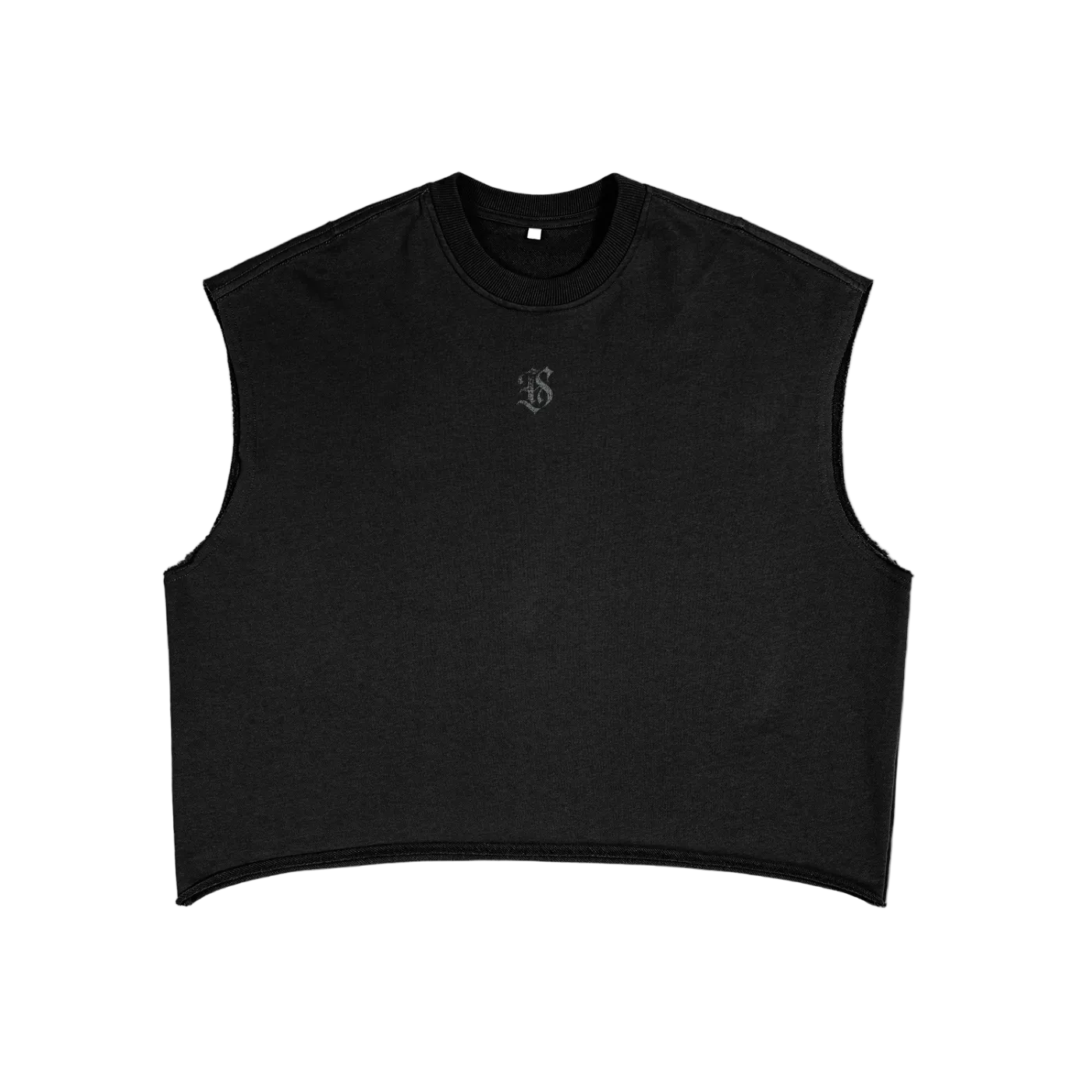 One F-ing Rep French Terry Boxy Crop Tank Top