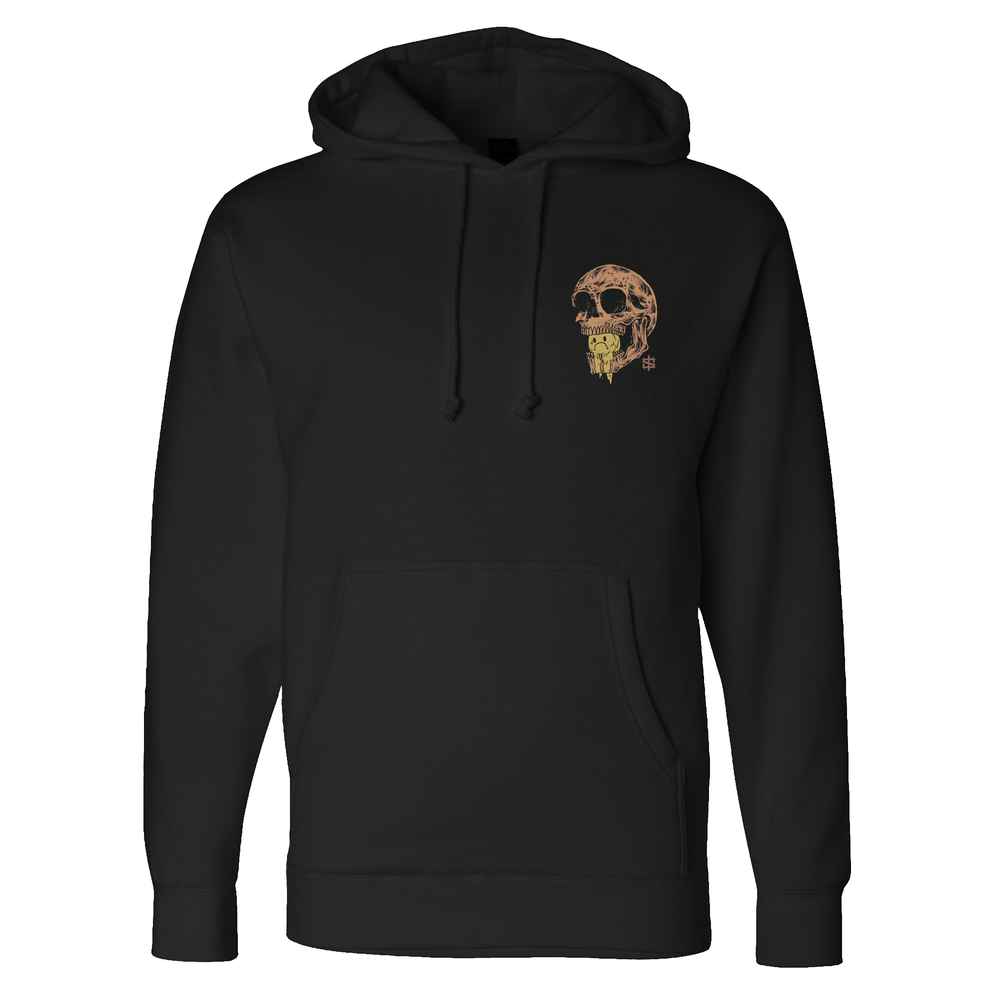 Hoodie — Skull Weightlifting Graphic "I Lift Weights Because It Makes The Sad Voices Go Away"