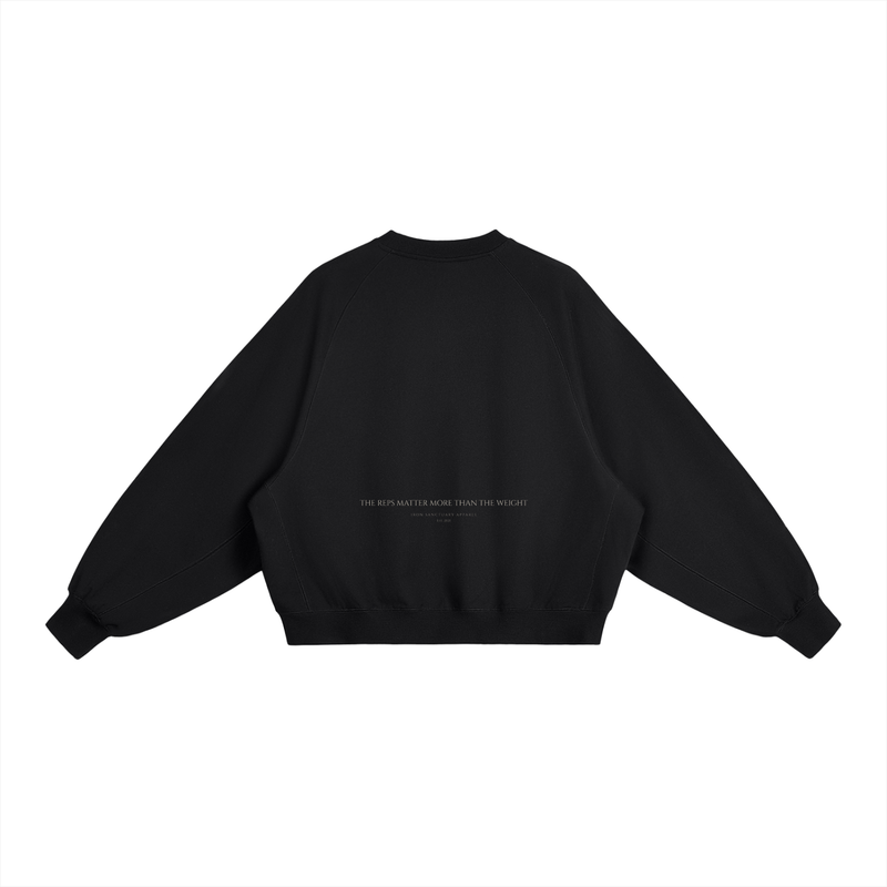 The reps matter more Essential Heavyweight Dolman Sleeve Boxy Sweatshirt