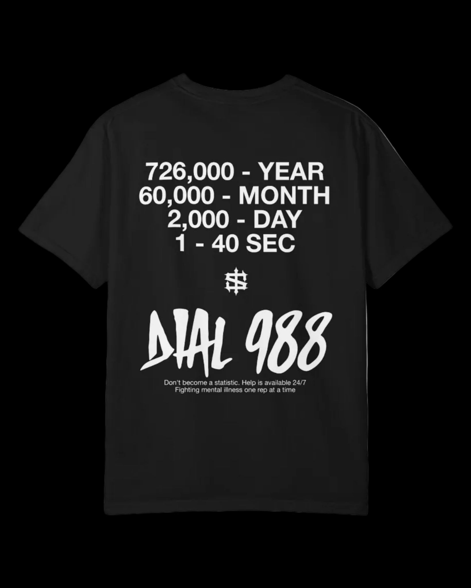 F Suicide T-shirt | Dial 988 Awareness Tee