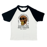 Sad Voices V3 Baby Tee Raglan