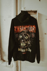 Oversized Vintage Washed Zip Hoodie Sad Voices Phase V