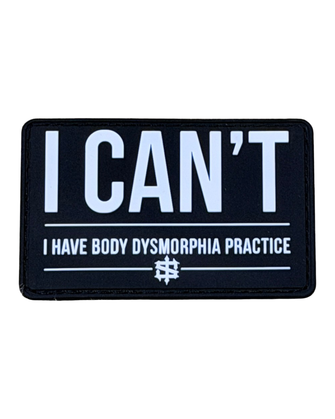 Body Dysmorphia Practice Hook and Loop Patch
