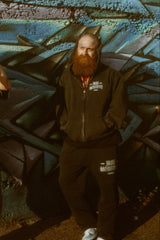 Oversized Vintage Washed Zip Hoodie Sad Voices Phase V