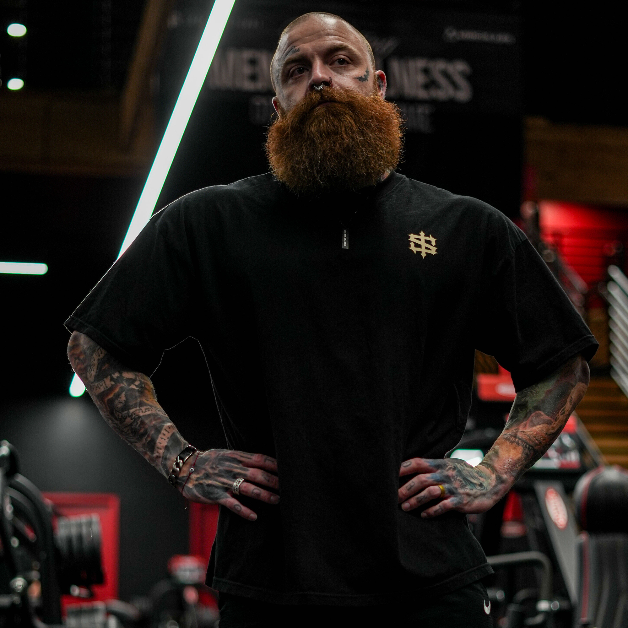 IS x BXACTIV ONE REP Oversized T-shirt