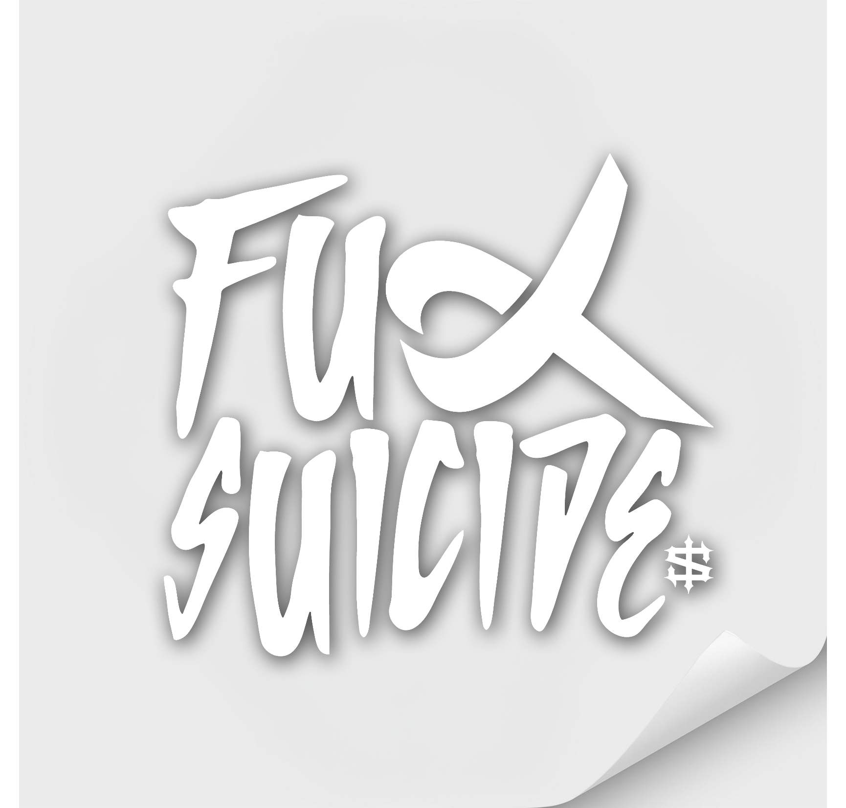 F Suicide Car Sticker
