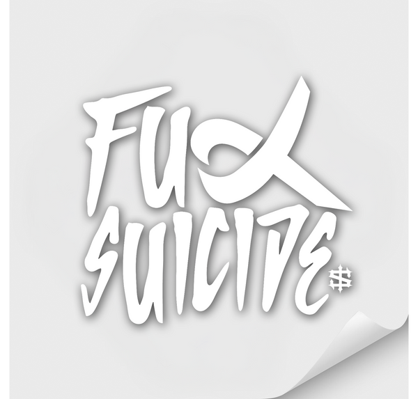 F Suicide Car Sticker 11"x10"