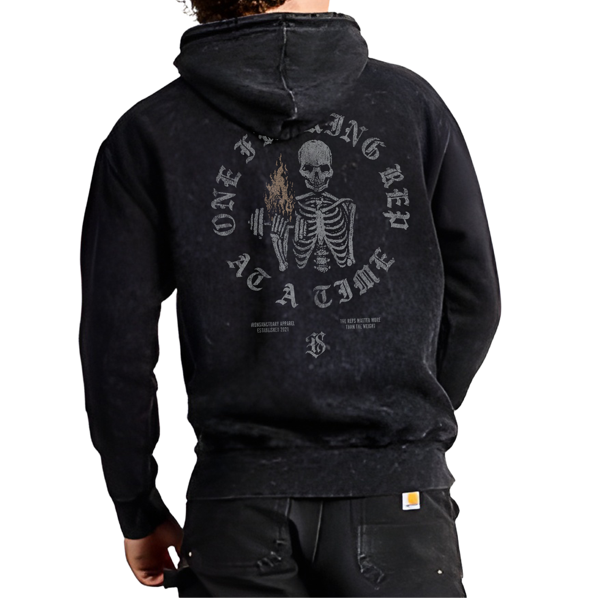 One F-ing Rep Iron Washed Hoodie