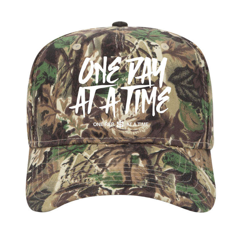 One Day At A Time Camo Hat