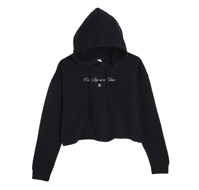 One Rep at a Time Cropped Hoodie