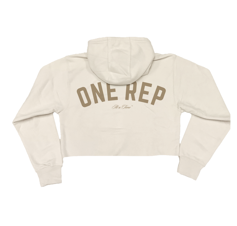 One Rep at a Time Cropped Hoodie
