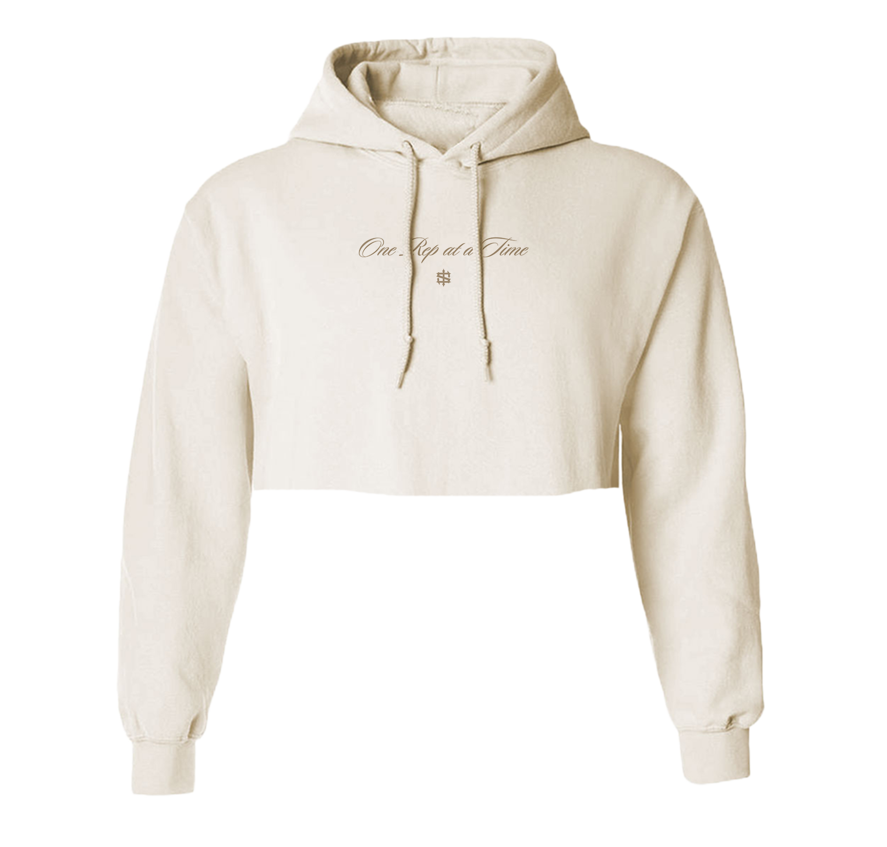 One Rep at a Time Cropped Hoodie