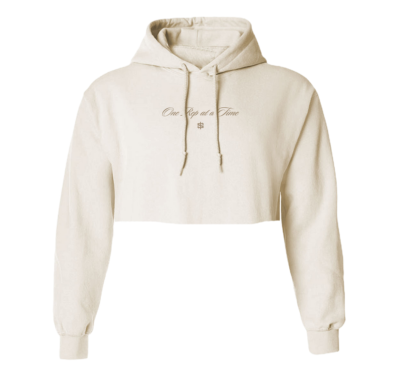 One Rep at a Time Cropped Hoodie