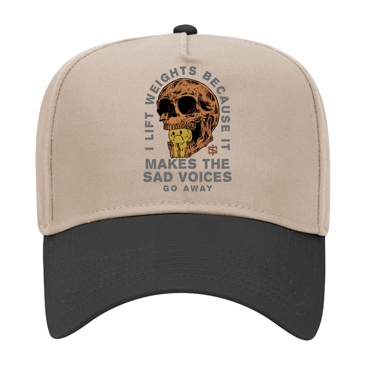 Sad Voices Hat - Tan / Black