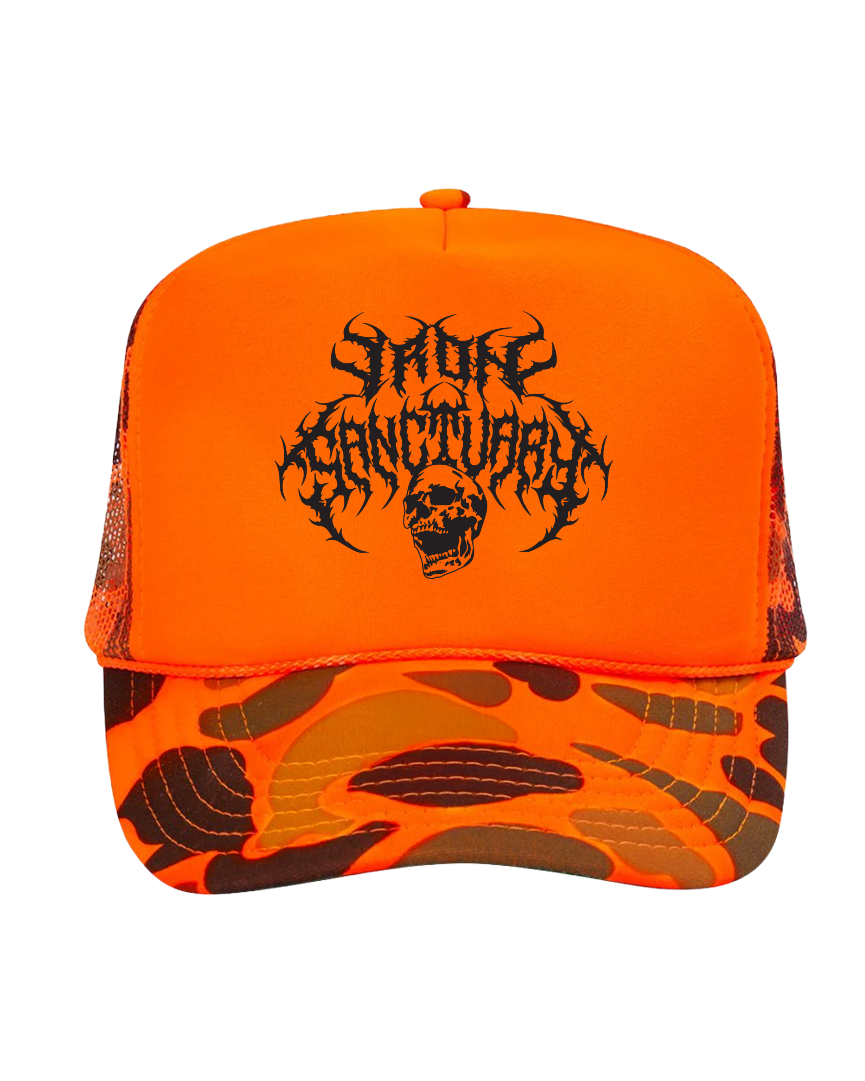 Metal Orange Camo Snapback