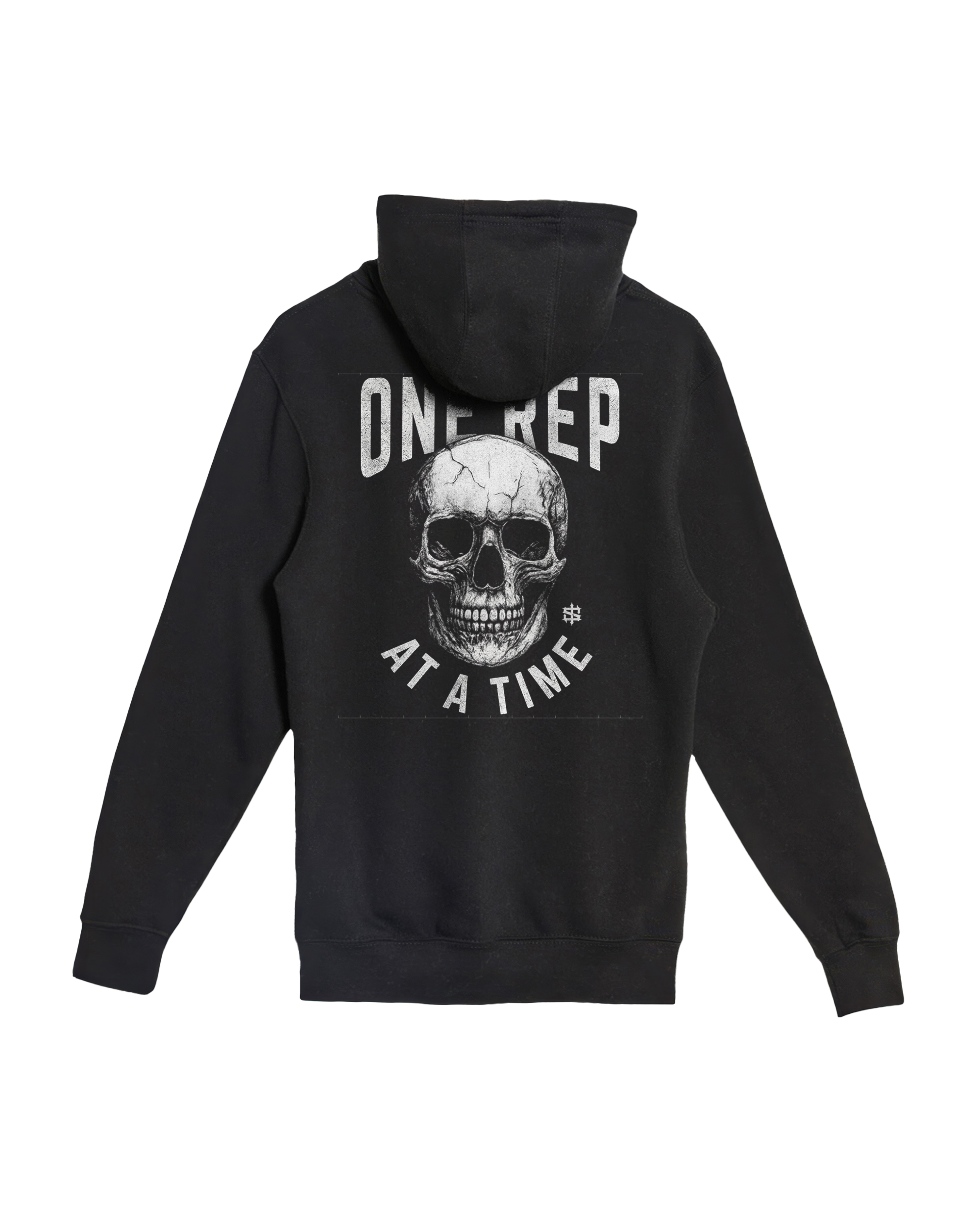One Rep at a Time Skull Hoodie