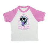 Sad Voices V3 Baby Tee Raglan