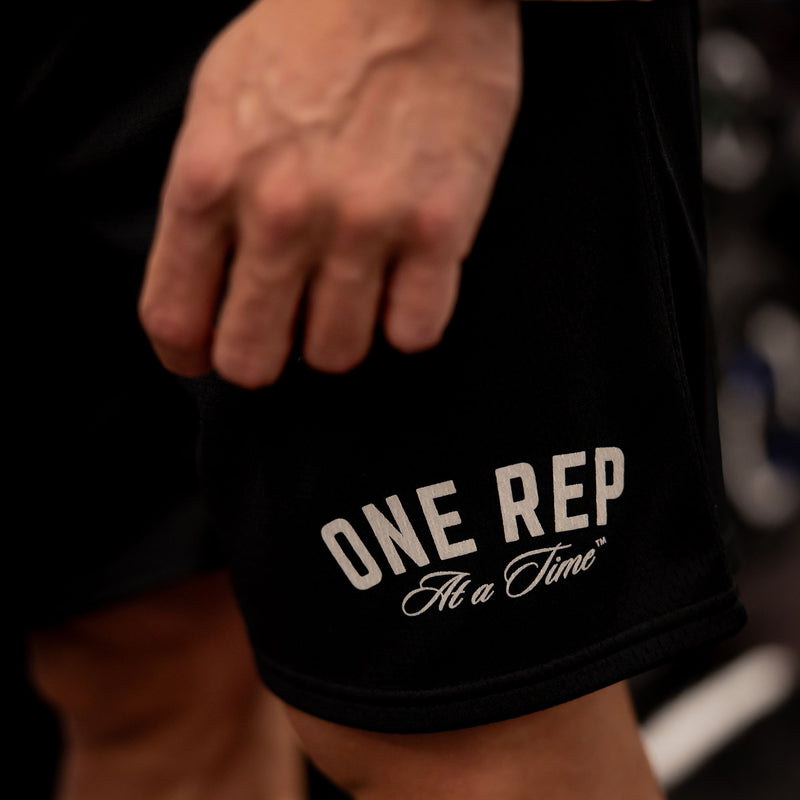 One Rep at a Time Mesh Shorts