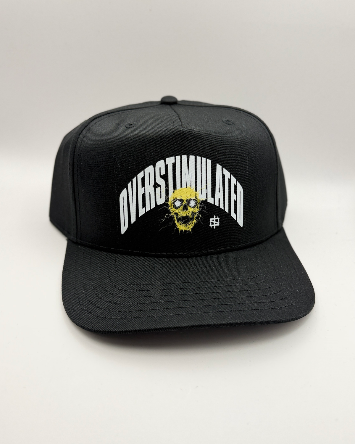 Overstimulated Snapback - Black, front view