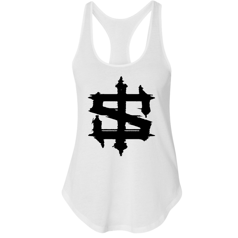 Brushed Logo Womens Racerback