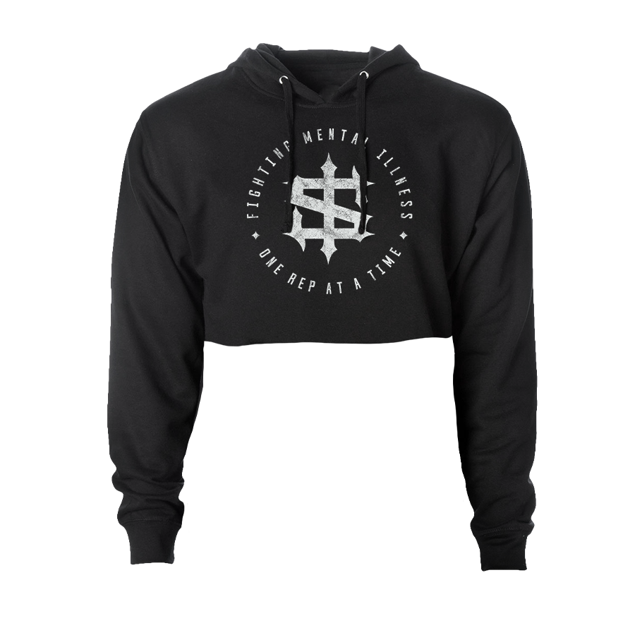 One Rep At A Time Crop Hoodie